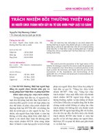 Trách nhiệm bồi thường thiệt hại do người chưa thành niên gây ra từ góc nhìn pháp luật so sánh
