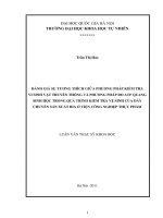 Đánh giá sự tương thích giữa phương pháp kiểm tra vi sinh vật truyền thống và phương pháp đo ATP quang sinh học trong quá trình kiểm tra vệ sinh của dây truyền sản xuất bia  