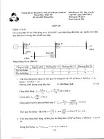 Đấp án đề thi kiểm tra cuối kỳ Bảo vệ rơle trong hệ thống điện