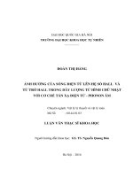 Ảnh hưởng của sóng điện từ lên hệ số hall và từ trở hall trong dây lượng tử hình chữ nhật với cơ chế tán xạ điện tử   phonon âm 