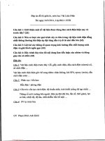 Đáp án đề thi giữa kỳ môn Vật liệu điện