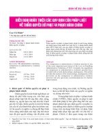 Kiến nghị hoàn thiện các quy định của pháp luật về thẩm quyền xử phạt vi phạm hành chính