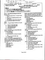 Đề thi cuối học kỳ 2 môn Đo điện tử