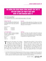 Tác động của cách mạng công nghiệp lần thứ tư đến quy trình lập pháp ở Việt Nam nhìn từ kinh nghiệm quốc tế