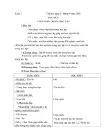 Tuân 3 thứ hai ngày 21 tháng 9 năm 2020