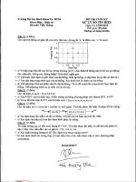 Đề thi cuối kỳ môn Xử lý số tín hiệu