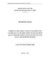 Nghiên cứu về thực trạng và đề xuất giải pháp nâng cao hiệu quả của hệ thống thông tin đất đai trong quản lý hồ sơ địa chính cấp quận, huyện (lấy ví dụ quận 6, thành phố hồ chí minh)   