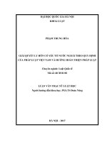 Giải quyết ly hôn có yếu tố nước ngoài theo quy định của pháp luật Việt Nam và hướng hoàn thiện pháp luật