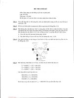 Đề thi cuối kỳ môn Chức năng các hệ thống truyền tải và phân phối