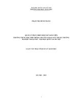 Quản lý phát triển đội ngũ giáo viên Trường Trung học phổ thông Chuyên Ngoại ngữ thuộc Trường Đại học Ngoại ngữ - Đại học Quốc gia Hà Nội : Luận văn ThS. Giáo dục học: 60 14 05
