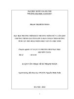 Dạy học phương trình - bất phương trình mũ và logarit chương trình giải tích lớp 12 - Ban cơ bản theo hướng tích cực hóa hoạt động học tập của học sinh : Luận văn ThS. Giáo dục học: 60 14 10