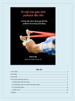 Bí mật giao dịch với pullback đầu tiên