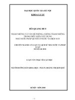 Tham nhũng và vấn đề phòng, chống tham nhũng trong điều kiện xây dựng nhà nước pháp quyền ở nước ta hiện nay : Luận văn ThS. Luật: 60 38 01