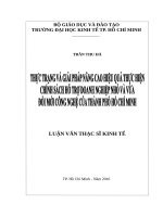 Thực trạng và giải pháp nâng cao hiệu quả thực hiện chính sách hỗ trợ doanh nghiệp nhỏ và vừa đổi mới công nghệ của TPHCM 