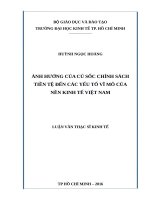 Ảnh hưởng của cú sốc chính sách tiền tệ đến các yếu tố vĩ mô của nền kinh tế việt nam 