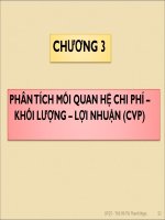 Bài giảng Kế toán quản trị: Chương 3 - ThS Hồ Thị Thanh Ngọc