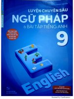 Luyện chuyên sâu ngữ pháp và bài tập tiếng anh 9 (chương trình mới)