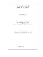 Sử dụng bản đồ tư duy trong dạy học bài ôn tập tiếng Việt lớp 6 : Luận văn ThS. Giáo dục học: 60 14 01 11