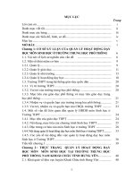 Quản lý hoạt động dạy học môn Sinh học tại trường Trung học phổ thông Nam Khoái Châu, tỉnh Hưng Yên : Luận văn ThS. Giáo dục học: 60 14 05