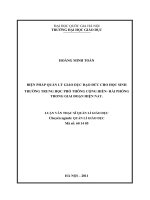 Biện pháp quản lý giáo dục đạo đức cho học sinh trường Trung học phổ thông Cộng Hiền - Hải Phòng trong giai đoạn hiện nay : Luận văn ThS. Giáo dục học: 60 14 05