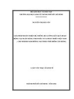 Giải pháp hoàn thiện hệ thống đo lường kết quả hoạt động tại ngân hàng TMCP đầu tư  phát triển việt nam – chi nhánh nam đồng nai theo thẻ điểm cân bằng 