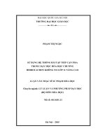 Sử dụng hệ thống bài tập tiếp cận Pisa trong dạy học Hóa học chương Hidrocacbon không no lớp 11 nâng cao