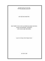 Phát triển tư duy sáng tạo trong dạy học giải Toán chủ đề "Nguyên hàm - tích phân" lớp 12 trung học phổ thông