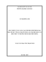 Phát triển tư duy sáng tạo cho học sinh trong dạy học chủ đề "tìm giá trị lớn nhất, giá trị nhỏ nhất của biểu thức" ở trường Trung học phổ thông