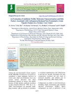 An evaluation of antibiotic profile, molecular characterization and risk factors associated with carbapenem resistant non fermentative gram negative isolates in a tertiary care centre