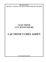 Giáo trình Lập trình vi điều khiển