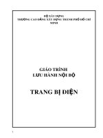 Giáo trình Trang bị điện - Cao đẳng Xây dựng TP.HCM