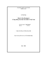 Một số vấn đề pháp lý về hợp đồng cho thuê tài chính ở Việt Nam : Luận văn ThS. Luật : 60 38 50