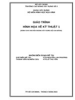 Giáo trình Hình họa vẽ kỹ thuật 1