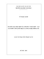 Tổ chức dạy học hợp tác chương “Chất khí” – Vật lí 10 THPT với sự hỗ trợ của công nghệ thông tin