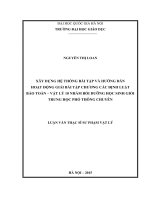 Xây dựng hệ thống bài tập và hướng dẫn hoạt động giải bài tập chương Các định luật bảo toàn – Vật lý 10 nhằm bồi dưỡng học sinh giỏi trung học phổ thông chuyên