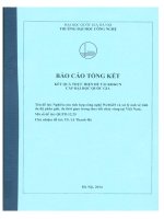Nghiên cứu tích hợp công nghệ WebGIS và xử lý ảnh vệ tinh đa độ phân giải, đa thời gian trong theo dõi cháy rừng tại Việt Nam