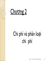 Bài giảng Kế toán quản trị: Chương 2 - ThS Hồ Thị Thanh Ngọc