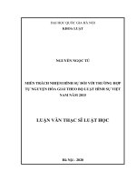 Miễn trách nhiệm hình sự đối với trường hợp tự nguyện hòa giải theo Bộ luật hình sự Việt Nam 2015