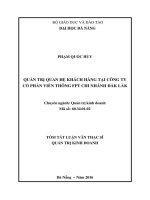 Quản trị quan hệ khách hàng tại Công Ti Cổ Phần Viễn thông FPT Telecom chi nhánh Daklak