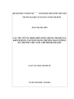 Các Yếu Tố Tác Động Đến Lòng Trung Thành Của Khách Hàng Tại Ngân Hàng Thương Mại Cổ Phần Kỹ Thương