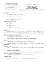 Đề kiểm tra học kì 1 môn Toán lớp 6 năm học 2016-2017 – Phòng Giáo dục và Đào tạo Quận Bình Tân