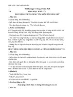 Giáo án lớp 1 tuần 5 soạn theo thời khóa biểu  bộ sách cánh diều .