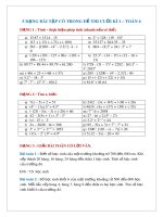 5 dạng bài tập có trong đề thi cuối kì 1 – Toán 6