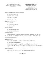 Đề kiểm tra học kì 1 môn Toán lớp 6 năm học 2016-2017 – Phòng Giáo dục và Đào tạo Quận 2