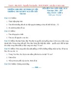 Đề kiểm tra giữa học kì 2 môn Toán lớp 6 năm học 2016-2017 – Trường THCS & THPT Nguyễn Tất Thành