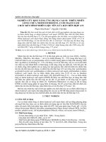 Nghiên cứu khả năng ứng dụng cao su thiên nhiên lỏng chứa nhóm hydroxyl cuối mạch làm chất kết dính nhiên liệu tên lửa rắn hỗn hợp A72