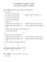 Đề kiểm tra chương 1 Hình học 6 năm học 2017-2018 – Trường THCS Thanh Xuân (Đề 2)