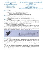 Đề thi tuyển sinh lớp 10 THPT môn Toán năm học 2018-2019 - Sở Giáo dục và Đào tạo thành phố Hồ Chí Minh