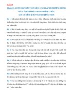 Bài tập Toán lớp 9: Luyện tập giải toán bằng cách lập hệ phương trình, góc có đỉnh ở bên trong đường tròn, góc có đỉnh ở bên ngoài đường tròn