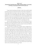 TIỂU LUẬN MÔN PHƯƠNG PHÁP CÁCH MẠNG VÀ PHONG CÁCH HỒ CHÍ MINH